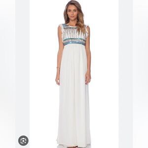 TULAROSA x REVOLVE Stella Dress in Ivory SIZE S NWOT Retail 278.00 BEADS IN TACT